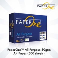 PaperOne 80gsm 500‘s Premium A4 Paper - All Purpose Copy / Print / Copier Paper / Kertas A4