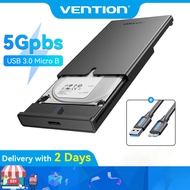 Vention HDD Case 2.5" Hard Drive Enclosure USB 3.0 Type C SATA 5Gbps External Hard Drive Disk Case