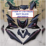 Rapido Cover Set Yamaha Y15ZR V1 V2 LTD-150 (20) Matt Black Accessories Motor Y15 Ysuku Matt Black Color Y15ZR LTD150(20