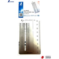 SHINWA CRACK SCALE CARD INSPECTION GAUGE METRIC STAINLESS STEEL 58699 JAPAN
