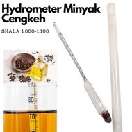 Hydrometer Alat Ukur density berat Minyak Cengkeh (Atsiri) /Density