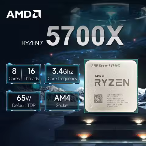 NEW AMD Ryzen 7 5700X 3.4GHz 7NM L3=32M Processor 65W Socket AM4 8-Core 16-Thread R7 5700X DDR4 but 