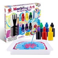 TBC The Best Crafts Marbling Paint Kit, 6 X 0.64 fl.oz/19 ml Water Marbling Paint Art Kit for Kids