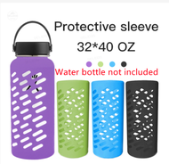 Long Non-Slip Silicone Sleeve Case Cover for Hydro Flask/Aquaflask  18OZ/32oz/40oz Wide Mouth Water Bottles Tumbler