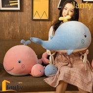 LANFY Whale Plush Toy Stuffed Animal Toy Cute Plushie Dolls Soft Whale Pillow Animal Dolls Cartoon D