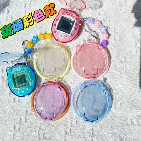Tamagotchi Connection V3 Clear Hard Case - Retro Transparent Protective Shell With Dustproof Design
