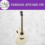 (Siap Kirim) Gitar Akustik Elektrik - YAMAHA APX600 Vintage White -