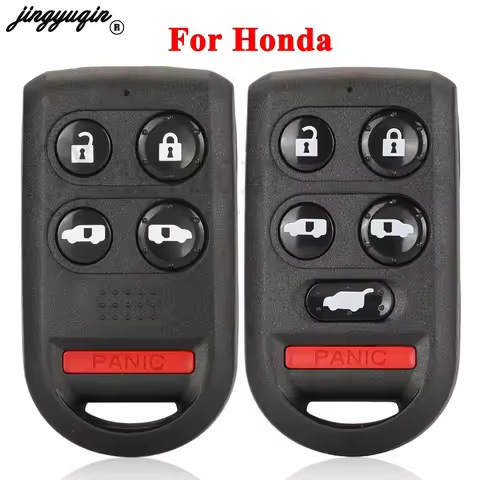 Jingyuqin For Honda Odyssey EX EXL Odyssey Touring 5/6 Buttons Fob Car Remote Key Shell Case Replace