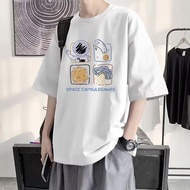 2026 American Style Heavy New Style Summer Retro Short-Sleeved T-Shirt Men Women Hong Kong Style Loo