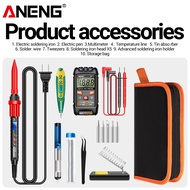 ANENG ชุดเครื่องเชื่อมเหล็กไฟฟ้า SL106ปลั๊กสหรัฐ/อียูแปรงทำผมตรงไฟฟ้าอุปกรณ์ช่างเชื่อมบัดกรีไฟฟ้าแบบ