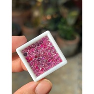 Siam Ruby 9.5 Carat Mixed Sizes Colors Cleanliness