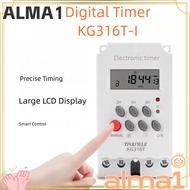 ALMA Digital Timer, 110V 220V Timer Switch, Durable 12V LED Display Relay Time Control Timer Electri