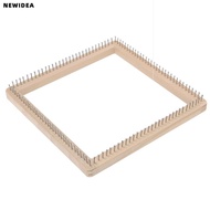 NEWIDEA Knitting Loom, Square Shape Wooden Weaving Loom, Handmade 11.8x11.8in Knitting Board For Adu
