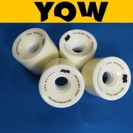 YOW land surf skateboard wheels pu material longboard wheels 66*51mm 78A 80A very elastic and wearpr