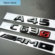 Mercedes Benz Bright black logo CLA45 C63 E63 C43 CLS63 C250 AMG Car logo badge sticker Wynn Store