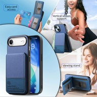 For iPhone 17 pro Max 5G 2025 Luxury Case Leather Card RFID Coque For iPhone 17 Air Case iPhone17 Pr