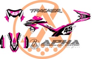 DECAL STICKER KAWASAKI KLX DTRACKER PINK 10