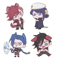 KeyChain Men LOL Key Chain Women Arcane Acrylic Car