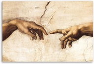 Creation of Adam  of God! Classical Religion Canvas Art Poster and Wall Art Picture Print Modern Fam