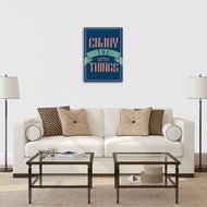 Minimalist Motivational Quotes Wall Art 1 Panel A4 Canvas Frame Kanvas Dekorasi Dinding