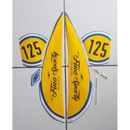 Yamaha mio fino sporty 125 2018 blue striping sticker
