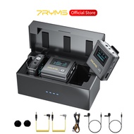 7RYMS iRay DW30 Wireless Lavalier Microphone, 16GB Storage, Noise Cancellation, 328' Range, Wireless