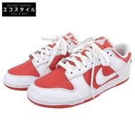 Nike DUNK LOW 男款運動鞋，冠軍RED/白配色，尺寸 25.5cm（美碼），成色極佳。 [二手]