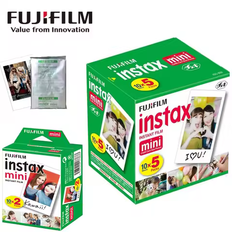 10-100 Sheets Fujifilm Instax Mini 12 Film Camera White Edge Photo Paper For Mini 11 9 8 40 70 90 In