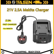 IFASEN 21V 2.5A Lithium Battery Charger Makita Charger Rechargeable Battery Power Tool Charger Compa