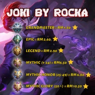 JOKI MLBB MOBILE LEGEND MURAH BOOSTING/CLASSIC/MCL/PUSH RANKED/WINRATE - JOKI BY ROCKA