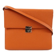 HERMES 【Hermes Fair】Epsom皮革Clic 16銀扣肩背袋Cuivre