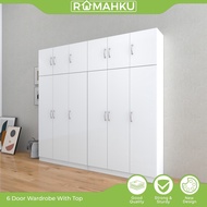 RUMAHKU 6x8FT Wardrobe With Shelving / Almari Baju / Cupboard