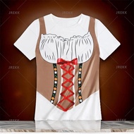 Harajuku  3D German Oktoberfest Beer Festival Printing T-Shirt Germany Beer Festival Costume Graphic
