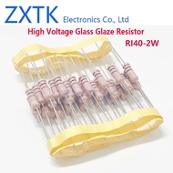 CHIP IC 10PCS High Voltage Glass Glaze Resistor RI40 2W 2K 10K 20K 68K 100K 1M 2M 3M 5M 10M 20M 30M 