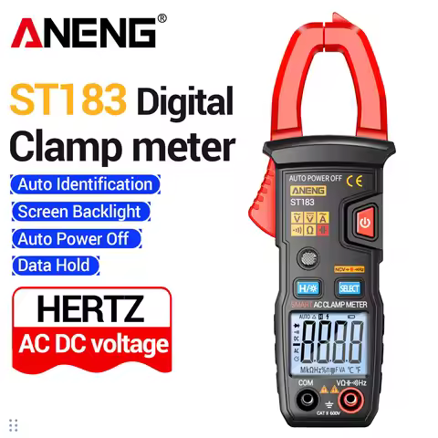 ANENG ST183 clamp meter 600A AC current 600V AC/DC voltage resistance capacitance frequency measurem