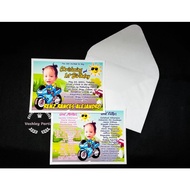 Motor Invitation 3R with white envelope
