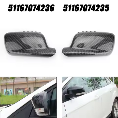 Pair Rearview Mirror Cover Cap for BMW 3 Series E46 Coupe Cabrio 7 Series E65 E66 745i 750i 51167074