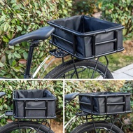 ตะกร้าจักรยานขนาดใหญ่ด้านหลังที่ทนทานตะกร้าจักรยานที่ทนทานพร้อมกับซับสินค้าซับสำหรับจักรยานส่วนใหญ่แ