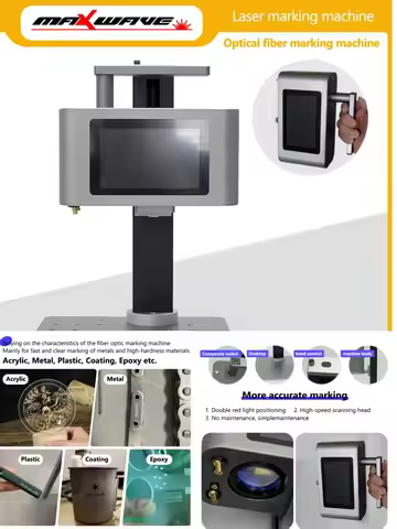 Enclosed fiber laser marking machine Fiber Laser Marking Machine Metal 2 W JPT MAX handehelde Laser 