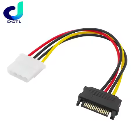 SATA TO IDE Power Cable 15 Pin SATA Male to Molex IDE 4 Pin Female Cable Adapter Hot sale