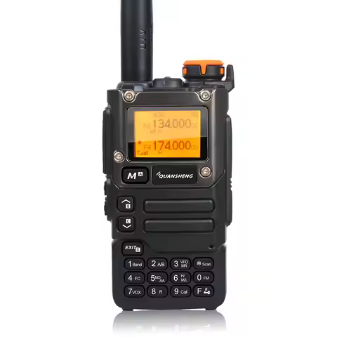 UV-K5(8) Air Band 50-600MHz Rx Multi-Band 136-600MHz Tx DTMF Scrablmer Vox Frequency Scan Copy NoAA 