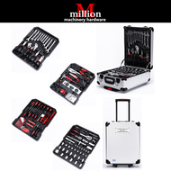 187pcs Tool Set Mechanics Tool Kit Wrenches Socket With Aluminium Luggage Tool Box