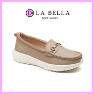 LA BELLA รุ่น GISELA HEART รองเท้าหนังนิ่มสำหรับผู้หญิง รองเท้าบัลเล่ต์แบนสบาย - LA101004