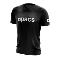 TSHIRT APACS/HITAM/MERAH/BADMINTON/apacs/Microfibre/Jersey /