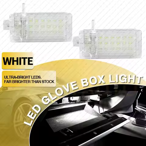 LED Glove Box Lights For BMW E46 E53 E82 E83 E87 E90 E91 E93 Glove Trunk Lamps White Light 633169620
