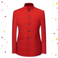 JAS MANDARIN MERAH CABE JAS PRIA BLAZER PRIA JAS FORMAL PRIA JAS KOKO JASKO MANDARIN KEREN