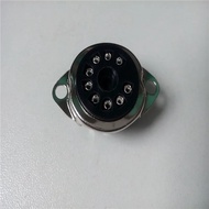 Bakelite Tube Socket PCP9-F PCP9-F-G Seat Silver Foot Pcb For 12AX7 12AU7 ECC83 6p1 6n1 Tube Amplifi