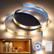 LED Strip Light Battery 1m Warm White LED Strip for Under Kitchen Cabinet Shelves Base Cabinet Wardr