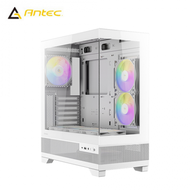 Antec 安鈦克 CX700 RGB 白 全景玻璃機殼 (ATX/Type-C/內建風扇側2下3後1/無A柱/顯卡410mm/塔散160m)