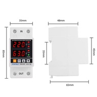 อุปกรณ์ป้องกันแรงดันไฟฟ้าเกิน 40A อุปกรณ์ป้องกันไฟตก กระแสเกิน อุปกรณ์ป้องกันไฟเกิน/ ไฟตก ไฟกระชากปรับตั้งค่าแรงดัน ตัวกันไฟกระชาก ตัวกันไฟตก ชิโนทามเมอร์ ac Over Voltage and Under Voltage protective device protector Relay